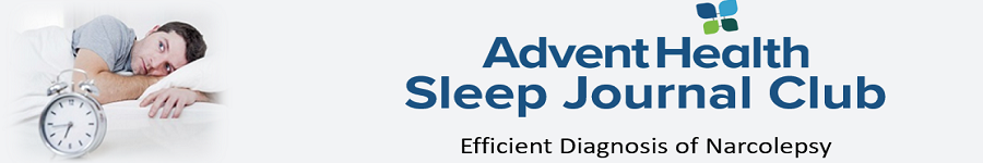 2020 Journal Club: Sleep - Efficient Diagnosis of Narcolepsy Banner